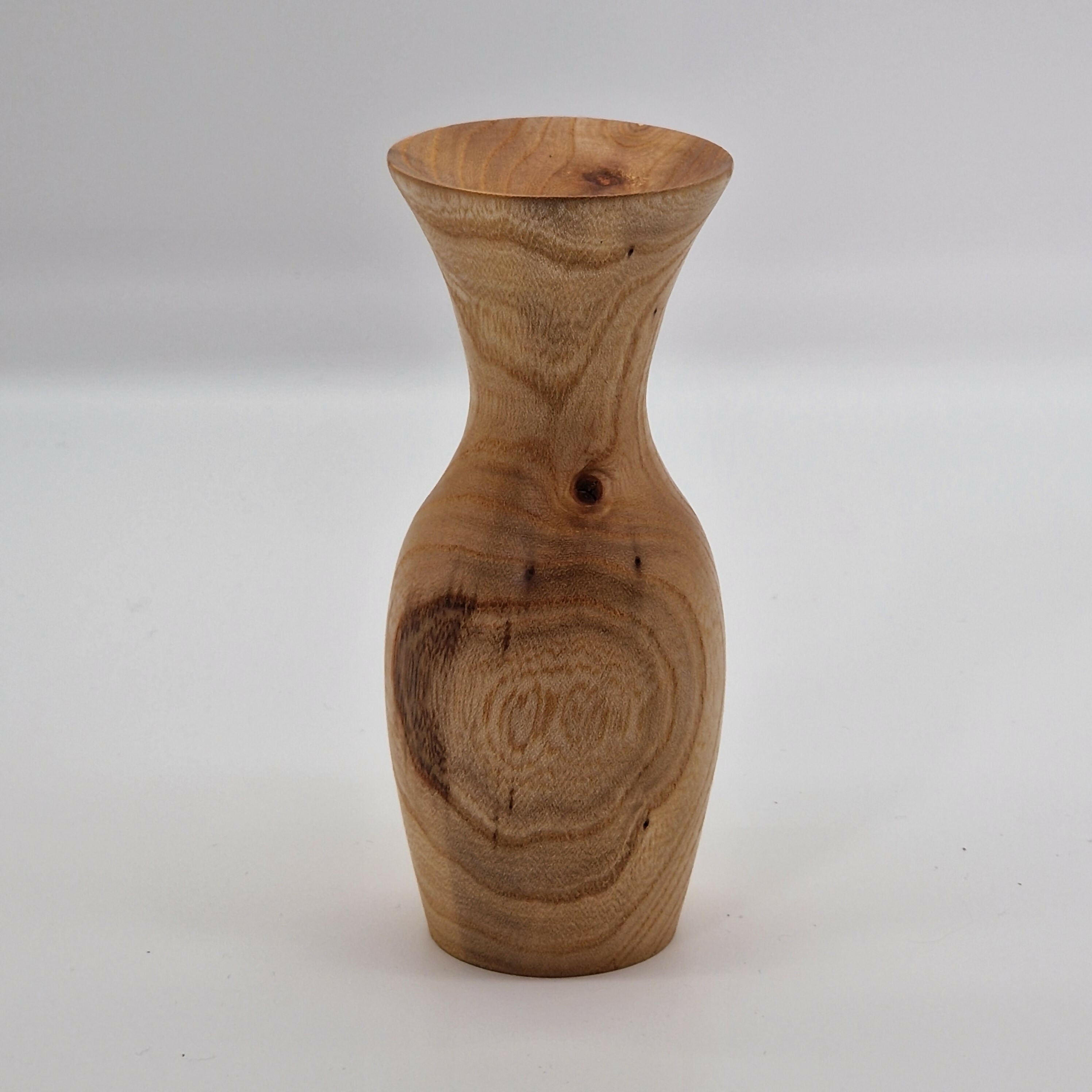 Hand Turned Bud Vase made from Elm Wood