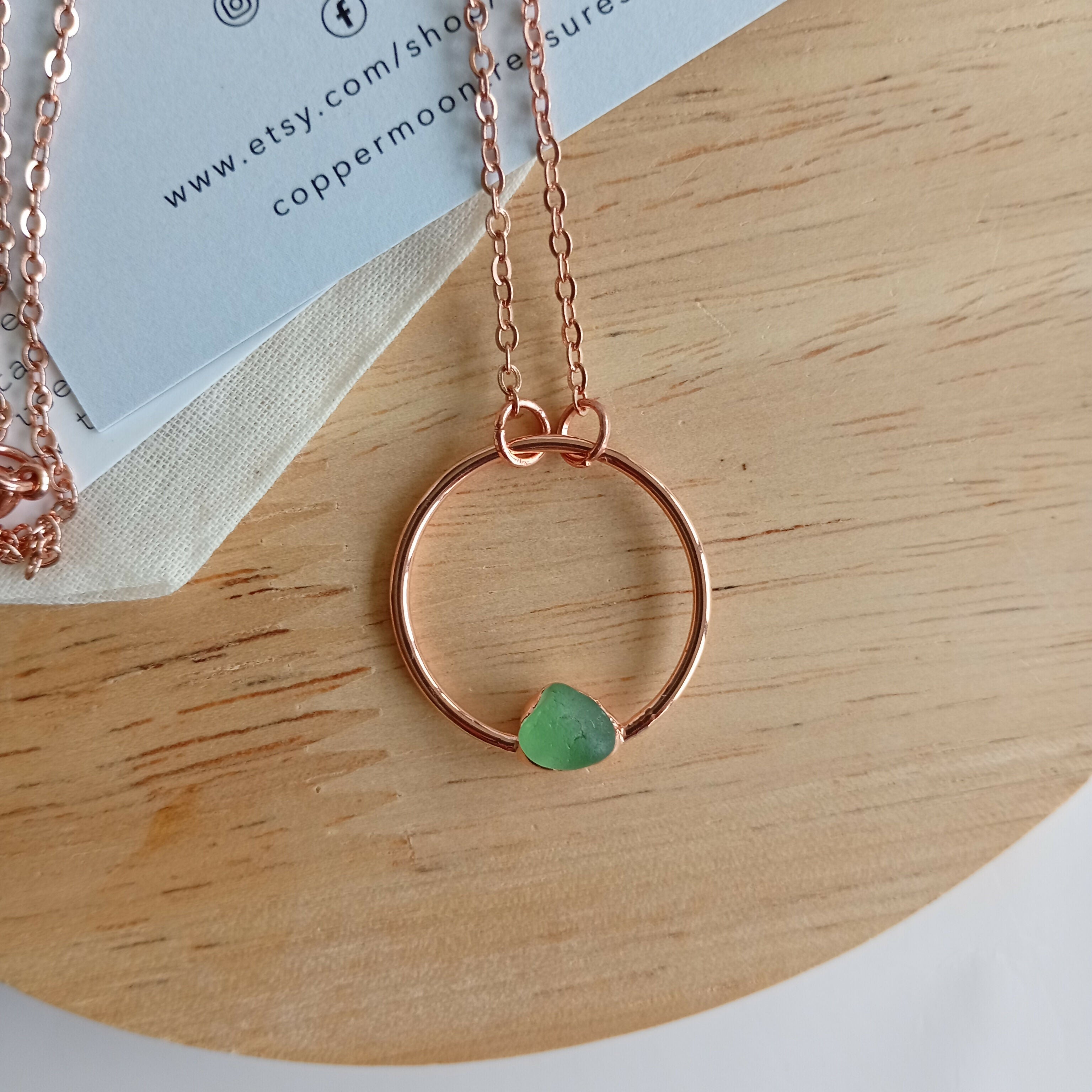 Seaglass Moon Necklace
