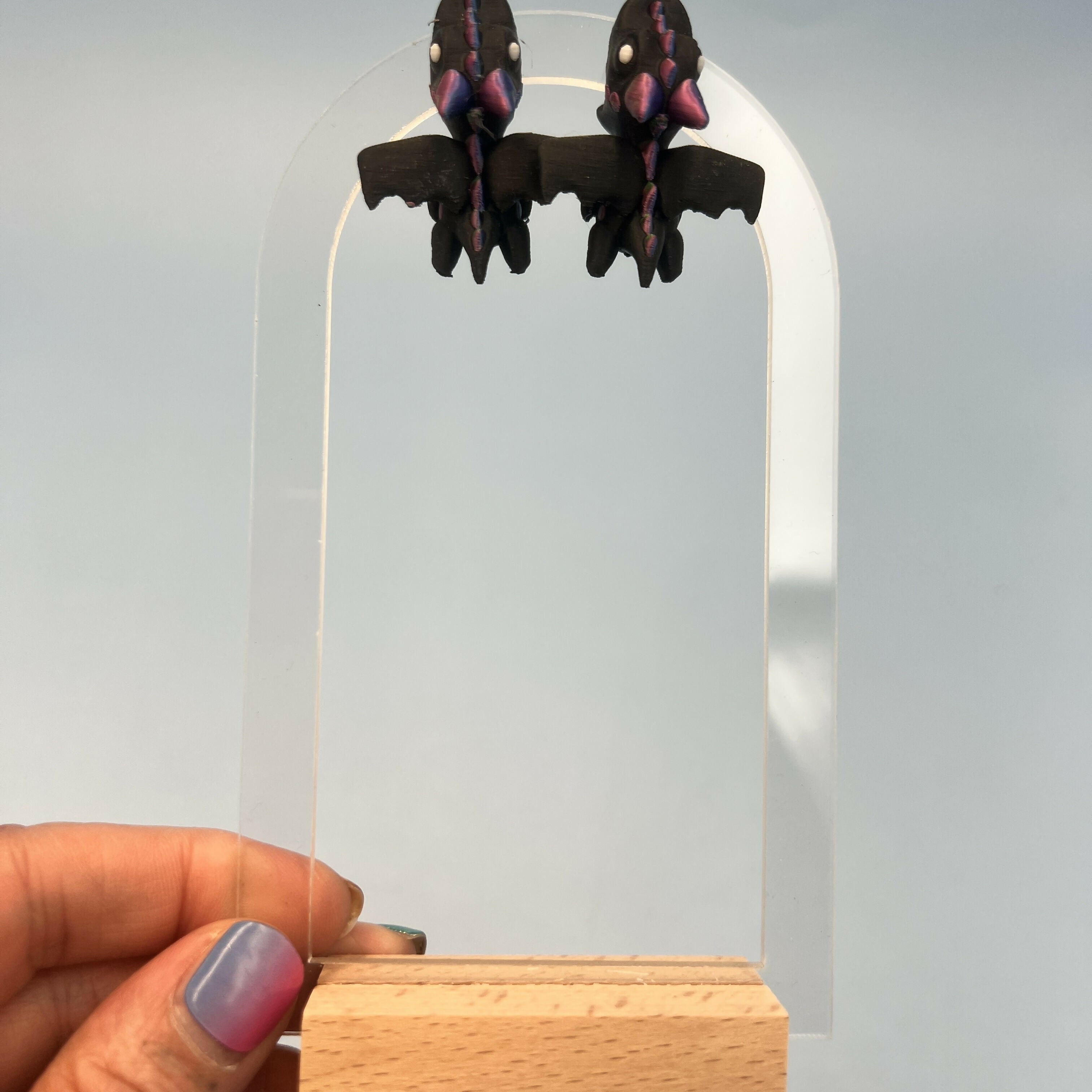 3D Printed EARRINGS: Animal friends DRAGON/CROC/AXOLOTL/DINO