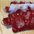 Red Stitch and Sew Mini Zipper Pouch