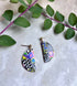 Funky Pattern Collection - Semi Circle Polymer Clay Earrings