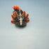 3D Printed SMALL: Articulated Sensory Fidget Animals friends Axolotl (Metalic Black/Orange) 11cm