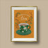 Tea Cup Yellow Art Print A4