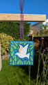 Mini Canvas Peace Christmas Decoration