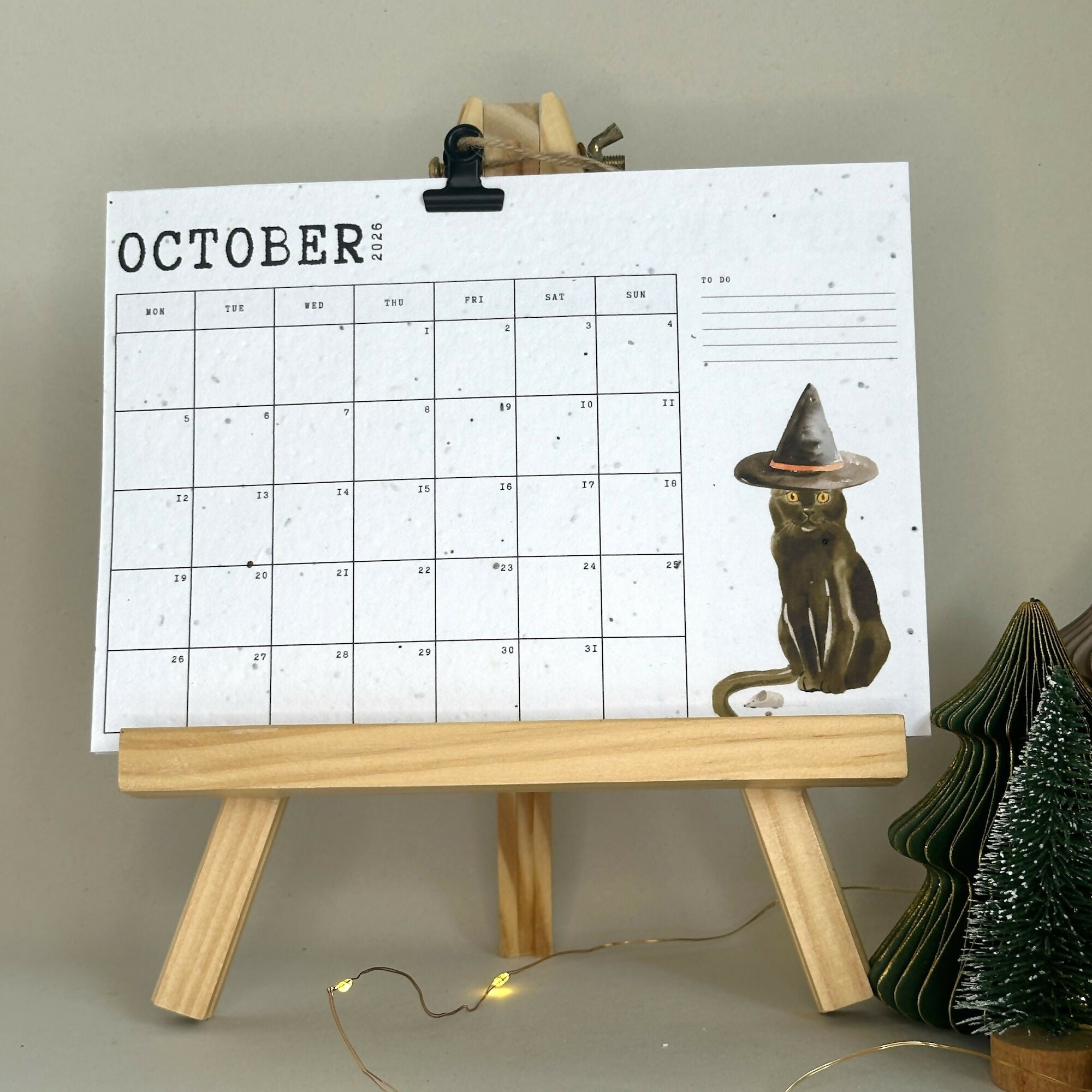 Plantable Wildflower Seed Calendar - Cat