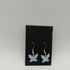 Pale Blue Butterfly Enamel Earrings