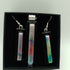Dichroic Glass Earring and Pendant Set