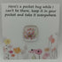 Fused Glass Pocket Hug Card