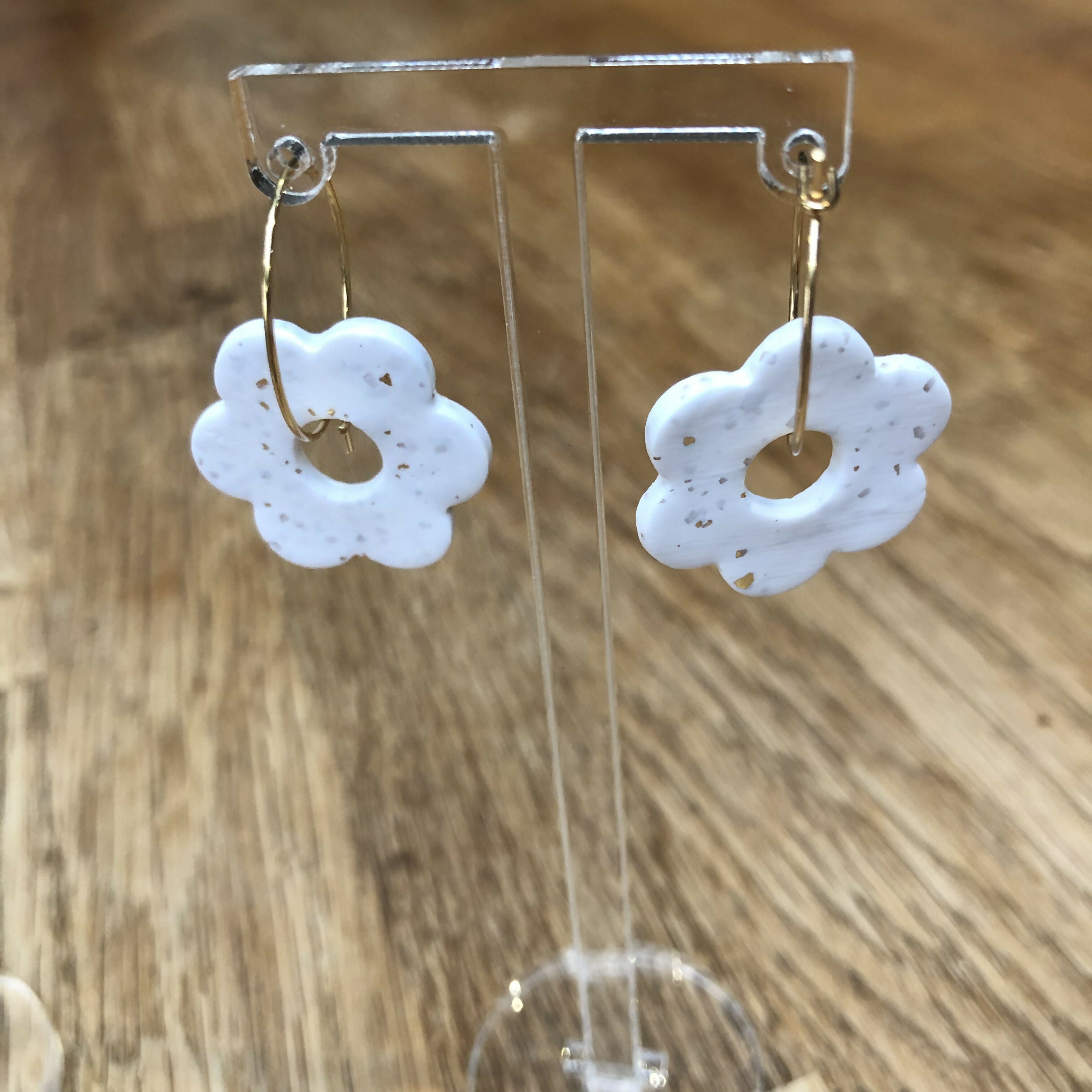 Polymer Clay Floral earrings (various)