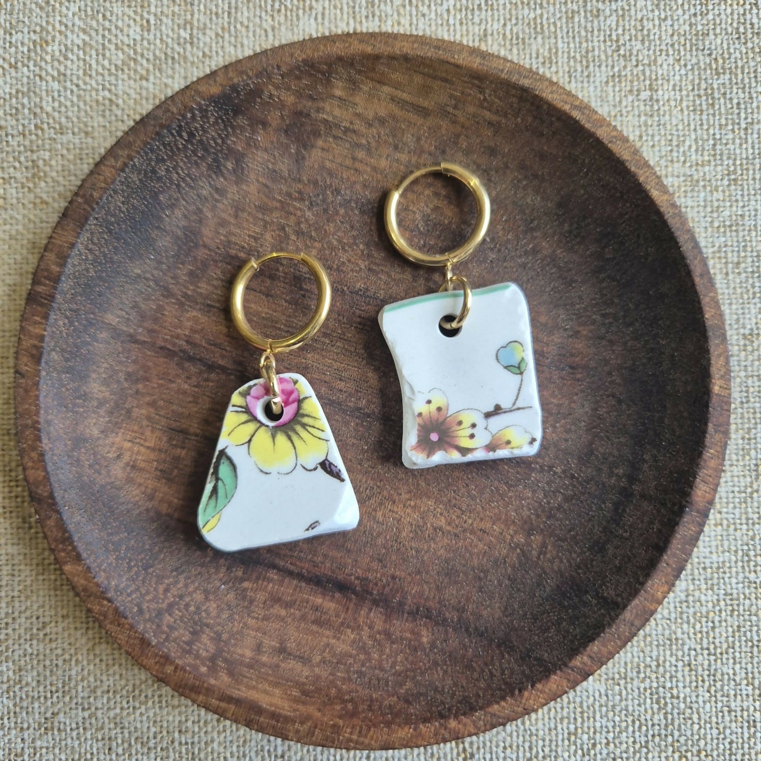 Recycled Ceramic Earring