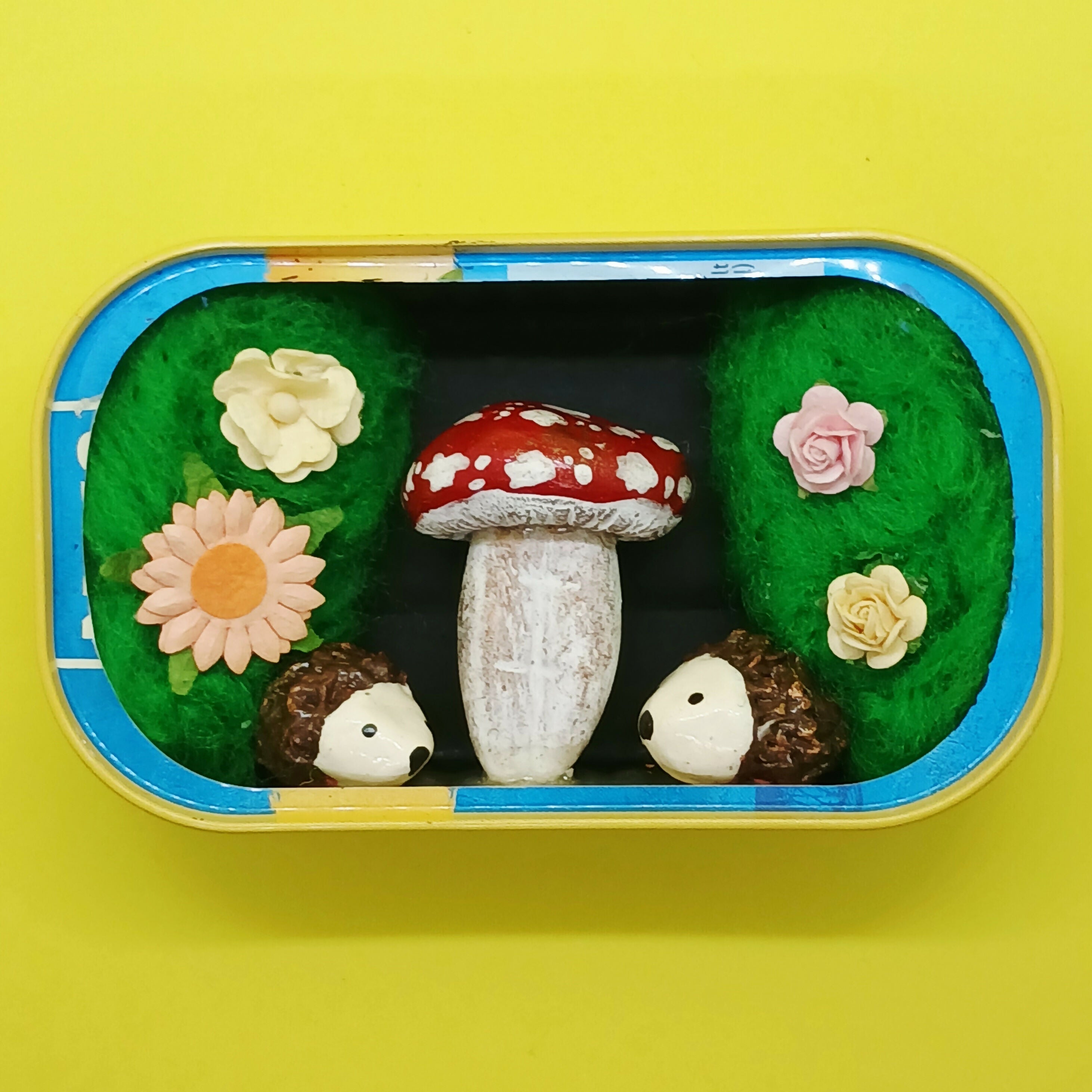 Toadstool and Hedgehog Desk Pet/Buddy