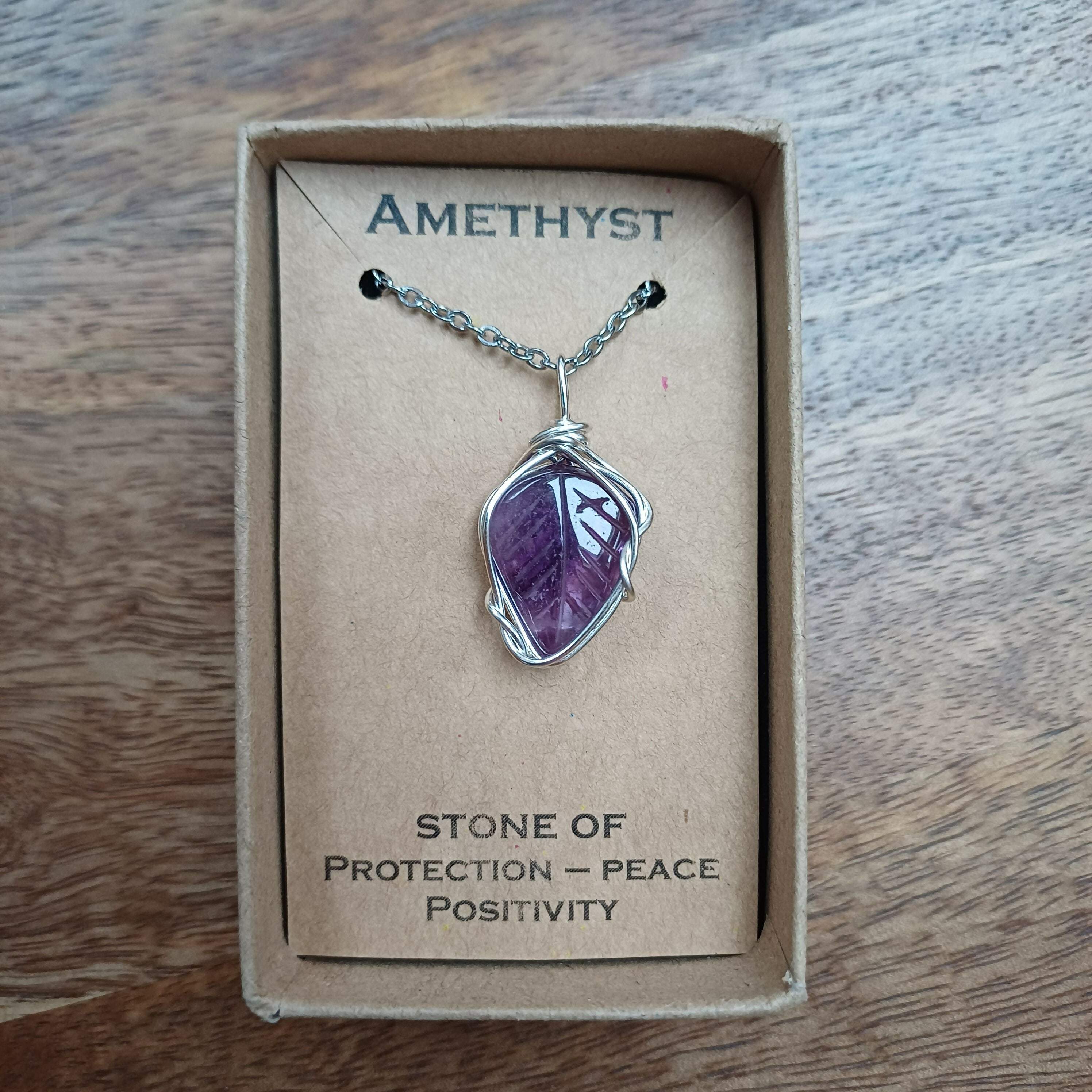 Amethyst Wire Wrapped Pendant