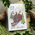 Train Deer Christmas Card
