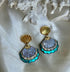 Multi layered scallop shell earrings with stud