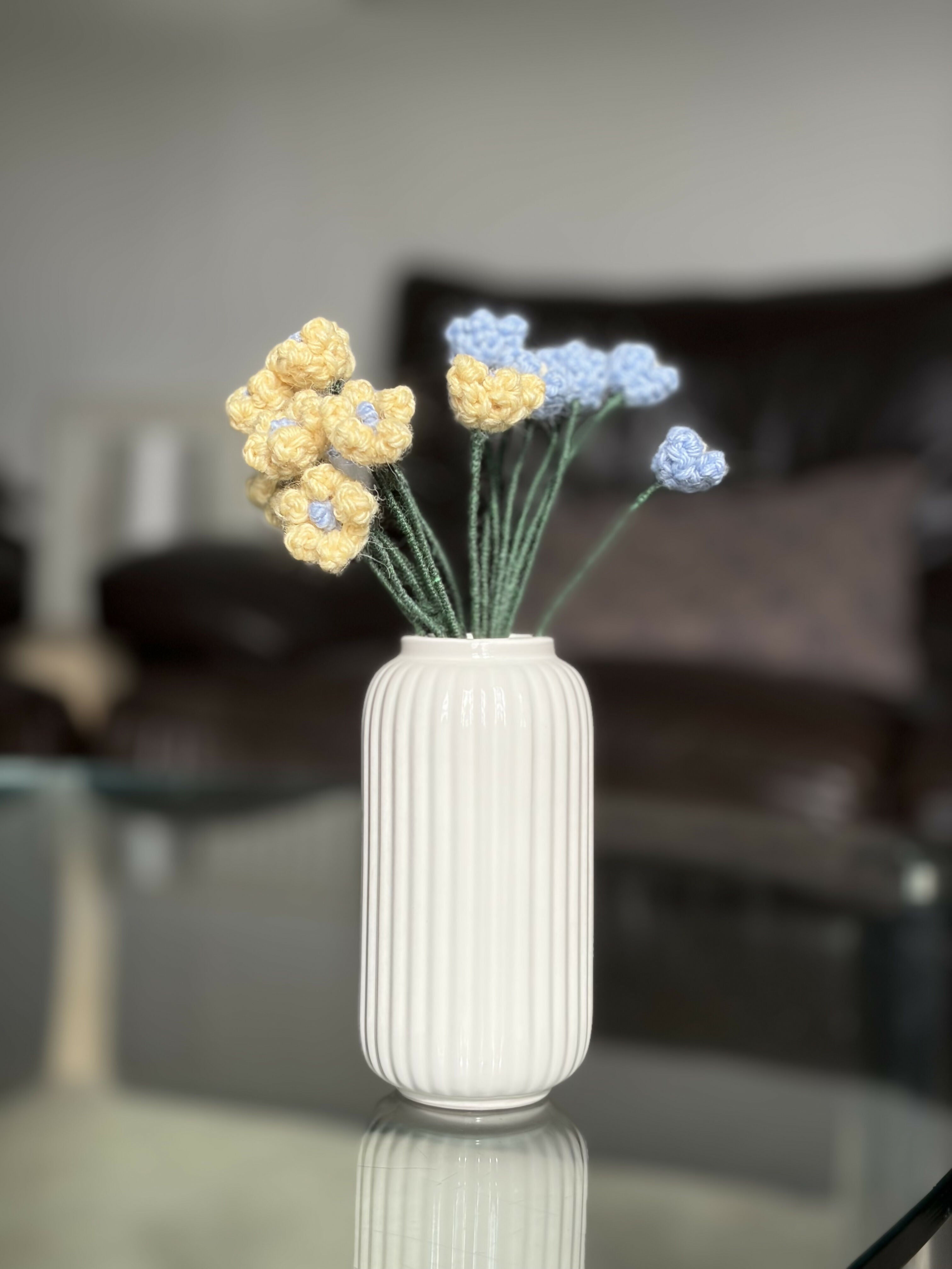 Crochet Flowers in a Vase