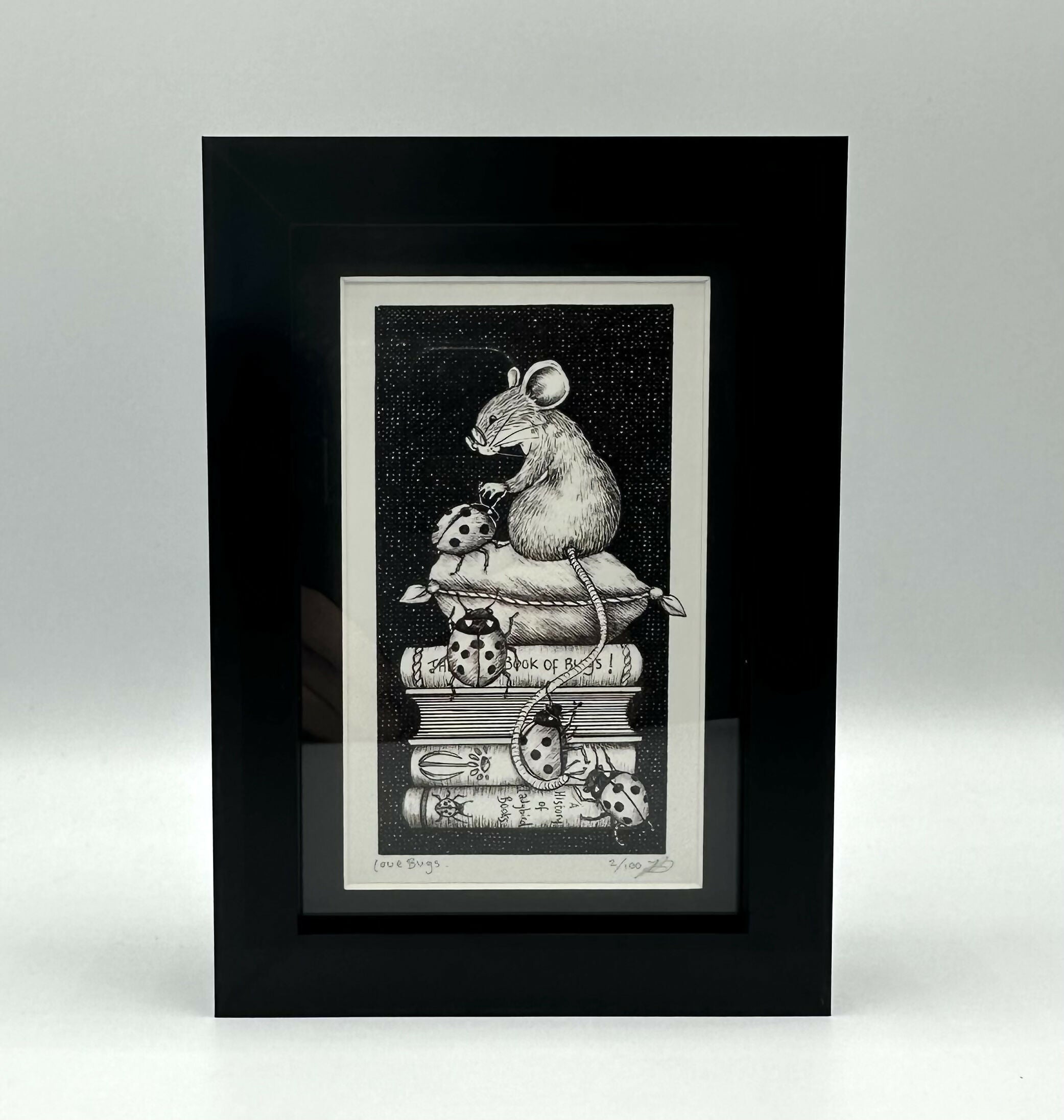 Love Bugs - Framed Limited Edition Print by Jenny Davies