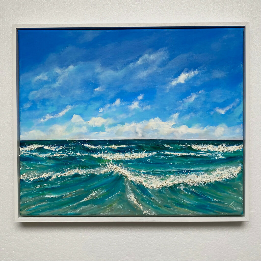 Into The Blue Seascape Painting
