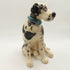 Ceramic Harlequin Great dane dog sculpture