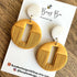 Textured Statement Dangle Earrings – Polymer Clay Drop Earrings, Modern Geometric Earrings, Handmade Clay Jewellery