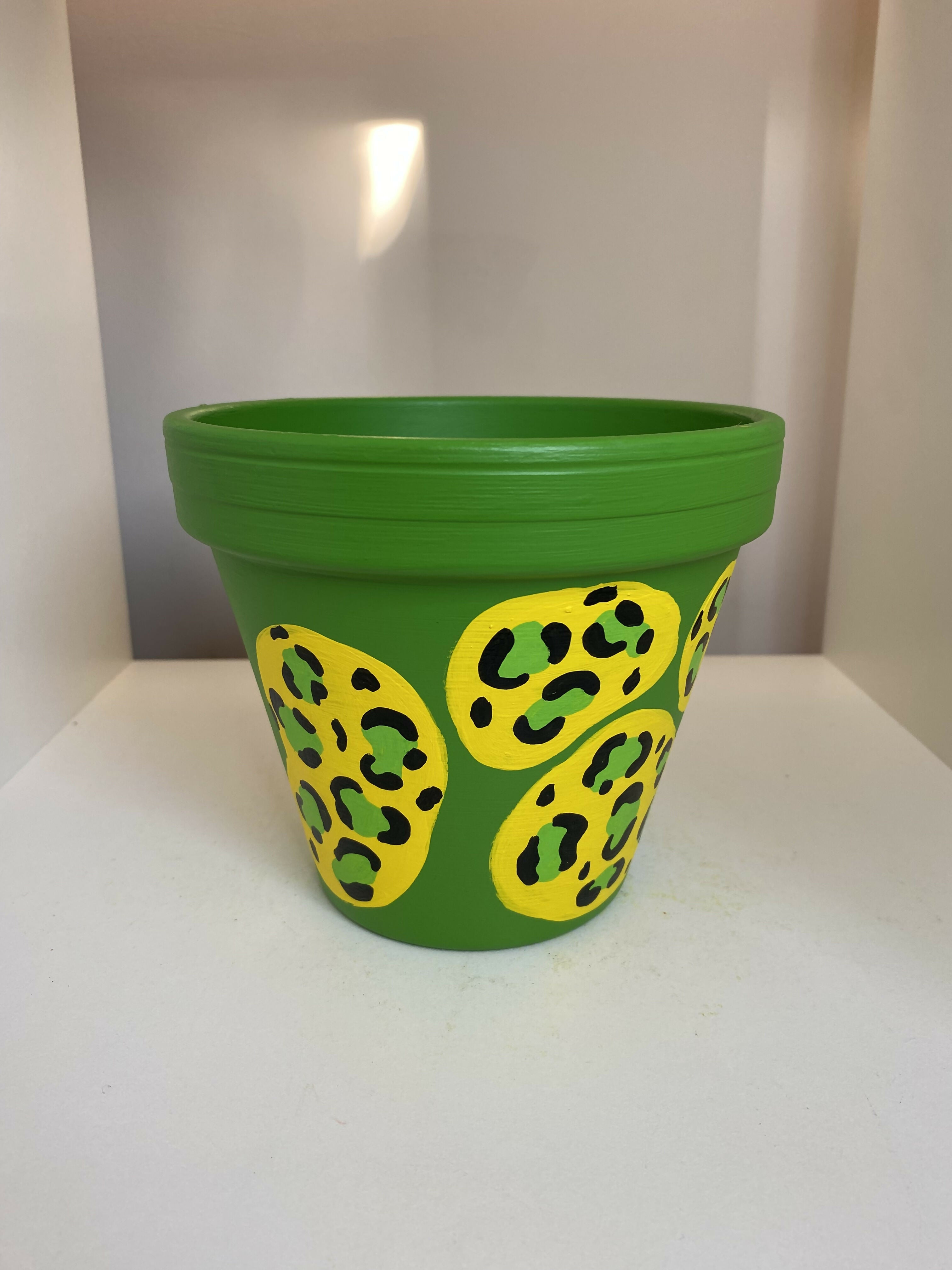 Green Leopard Pot