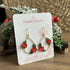Big Teardrop Christmas Earrings
