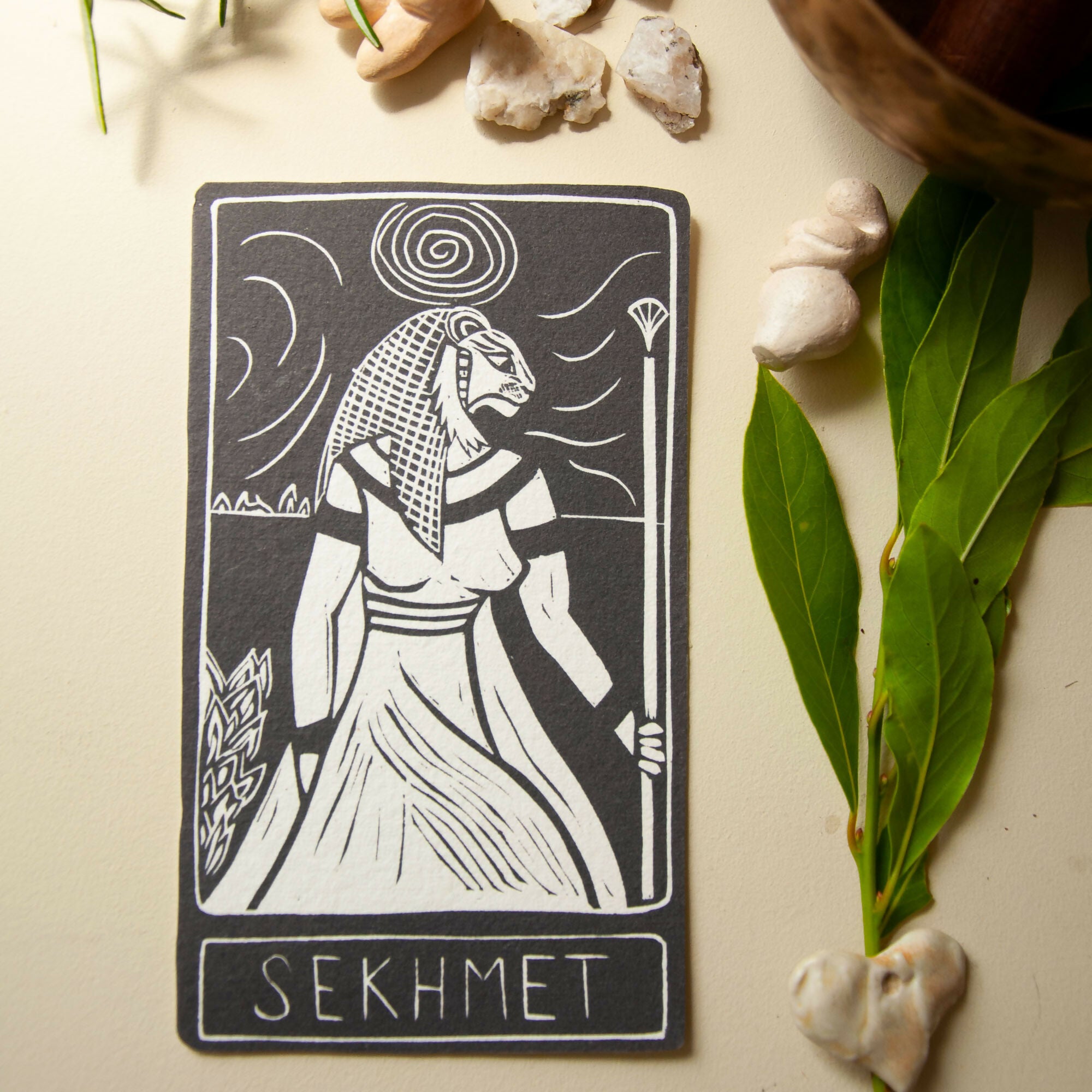 SEKHMET GODDESS ALTAR CARD