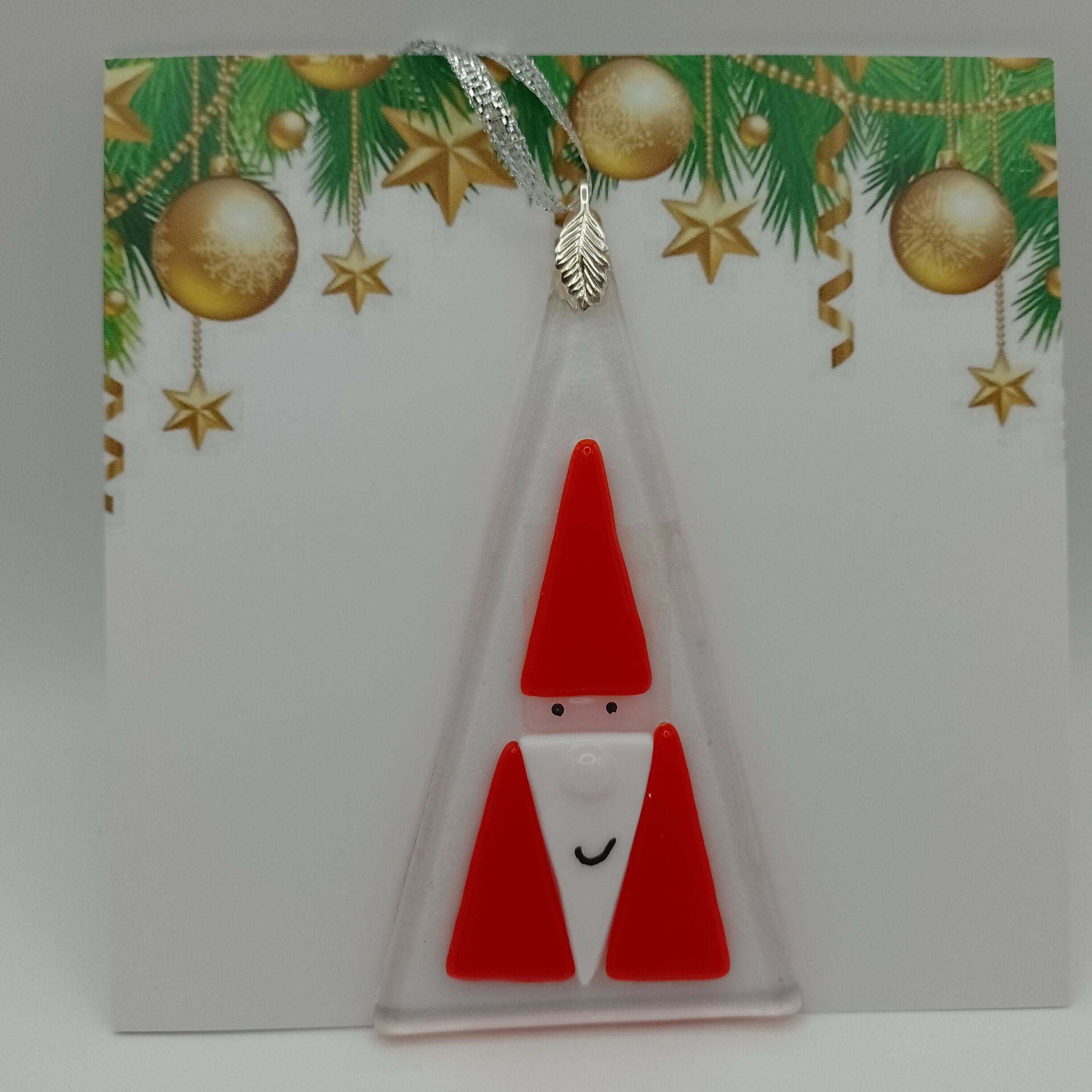 Fused Glass Christmas Card