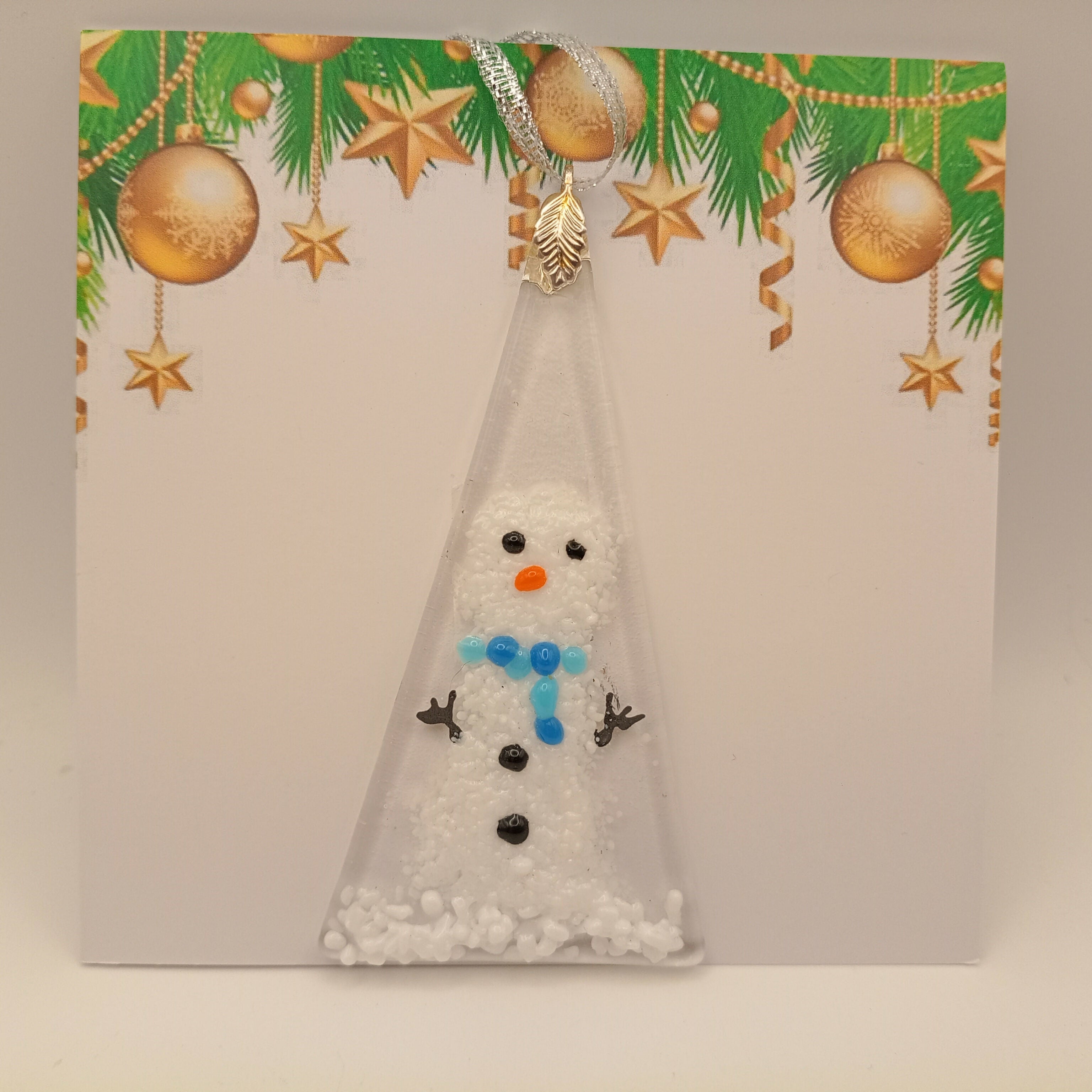 Fused Glass Christmas Card