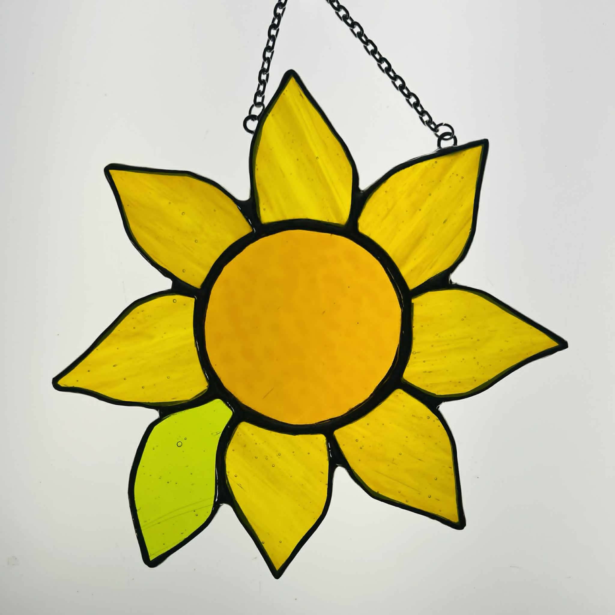 Stained Glass Sunflower Suncatcher