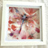 Florals & Dragonfly Mixed Media Framed Artwork