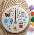 Preprinted Embroidery Pattern For Beginners - Flower Garden