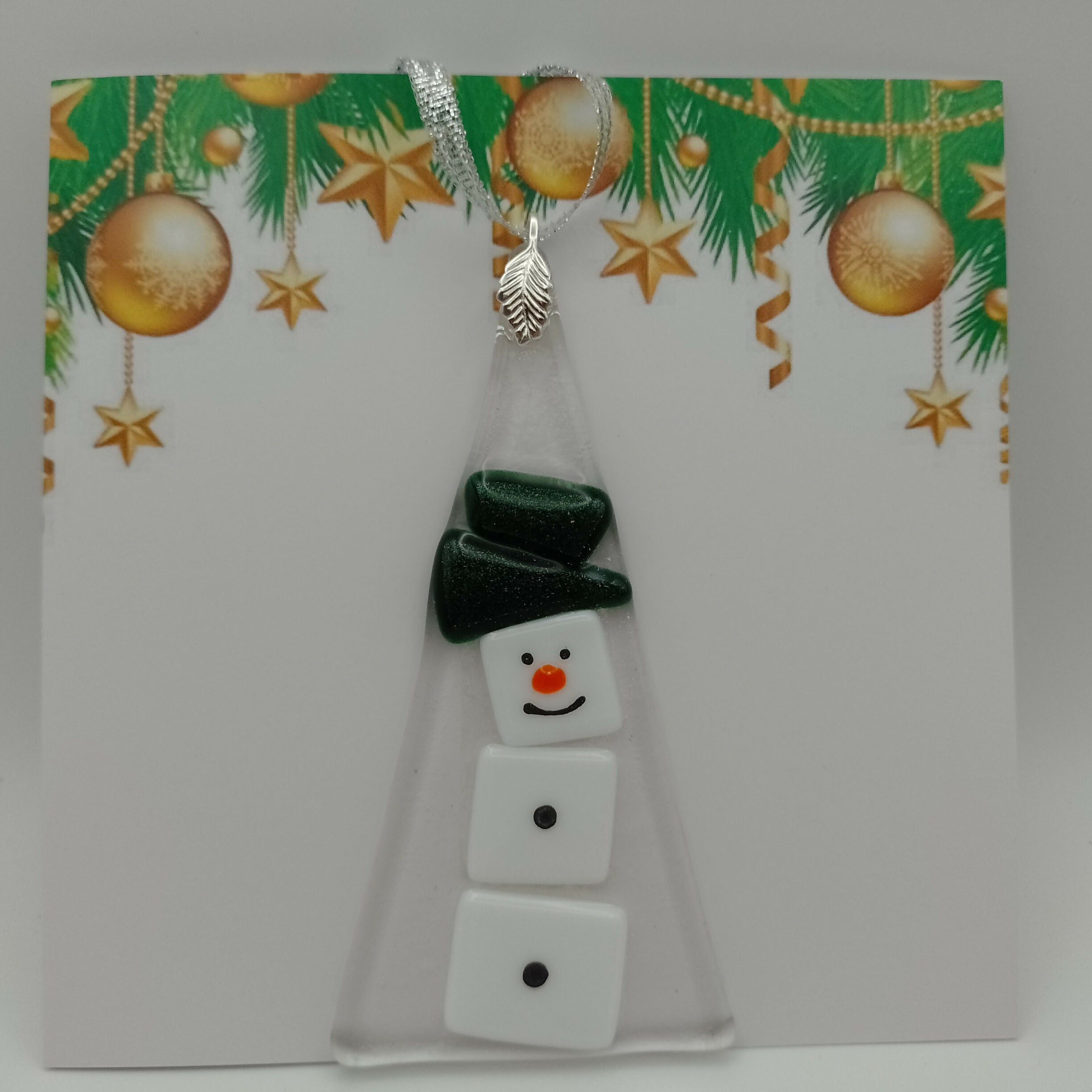 Fused Glass Christmas Card