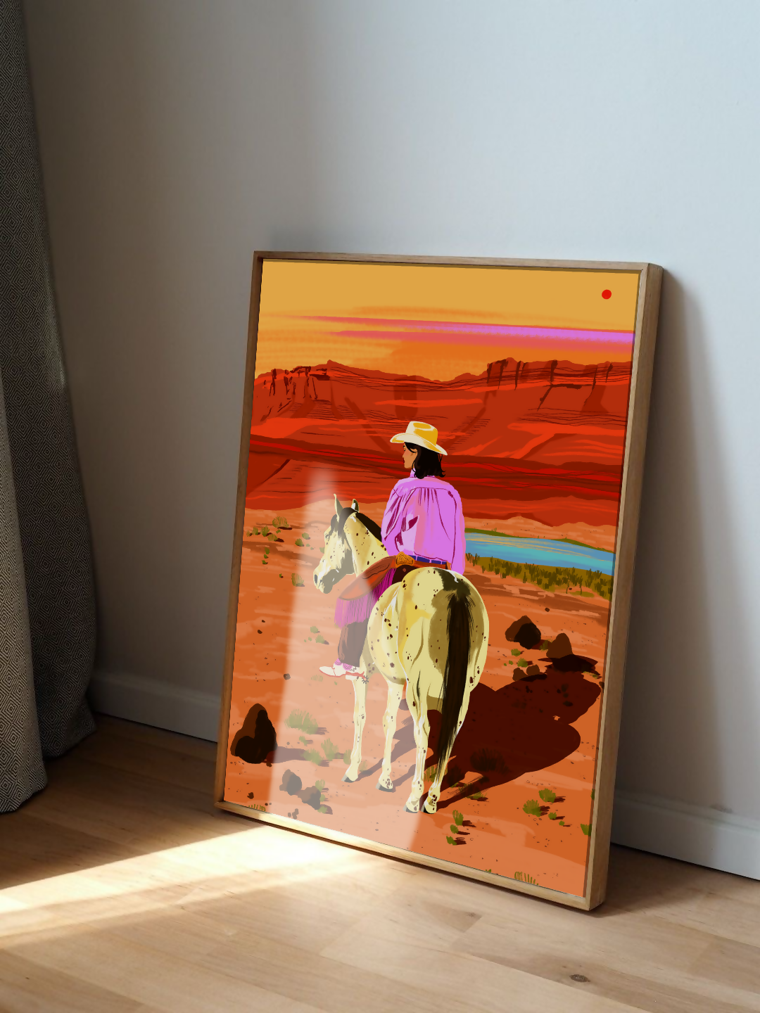Cowgirl Art Print