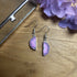 Stunning Purple Solar Quartz Slice Earrings