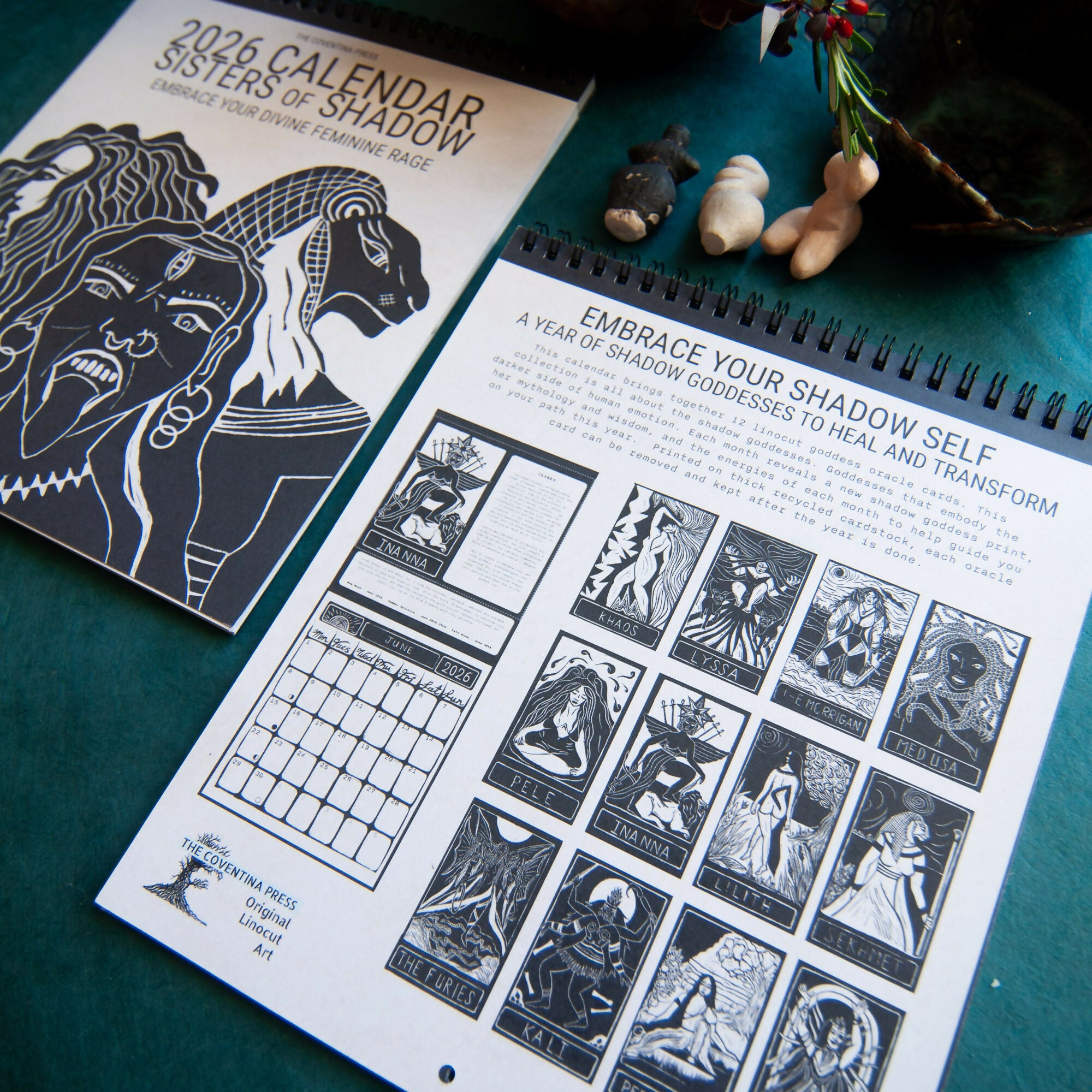 SISTERS OF SHADOW WALL CALENDAR 2026