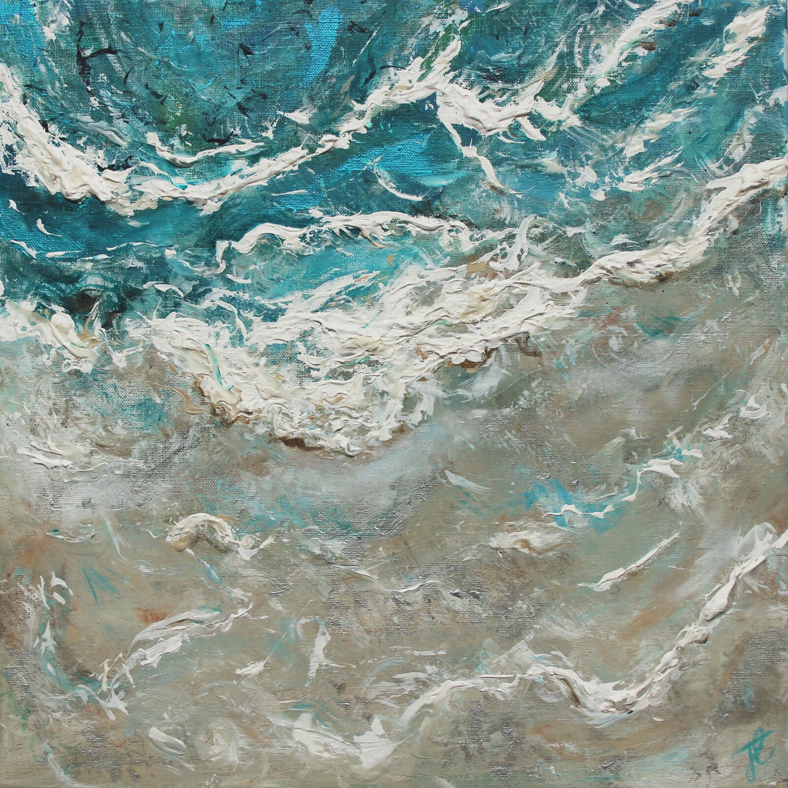 Ocean's Caress Seascape Painting