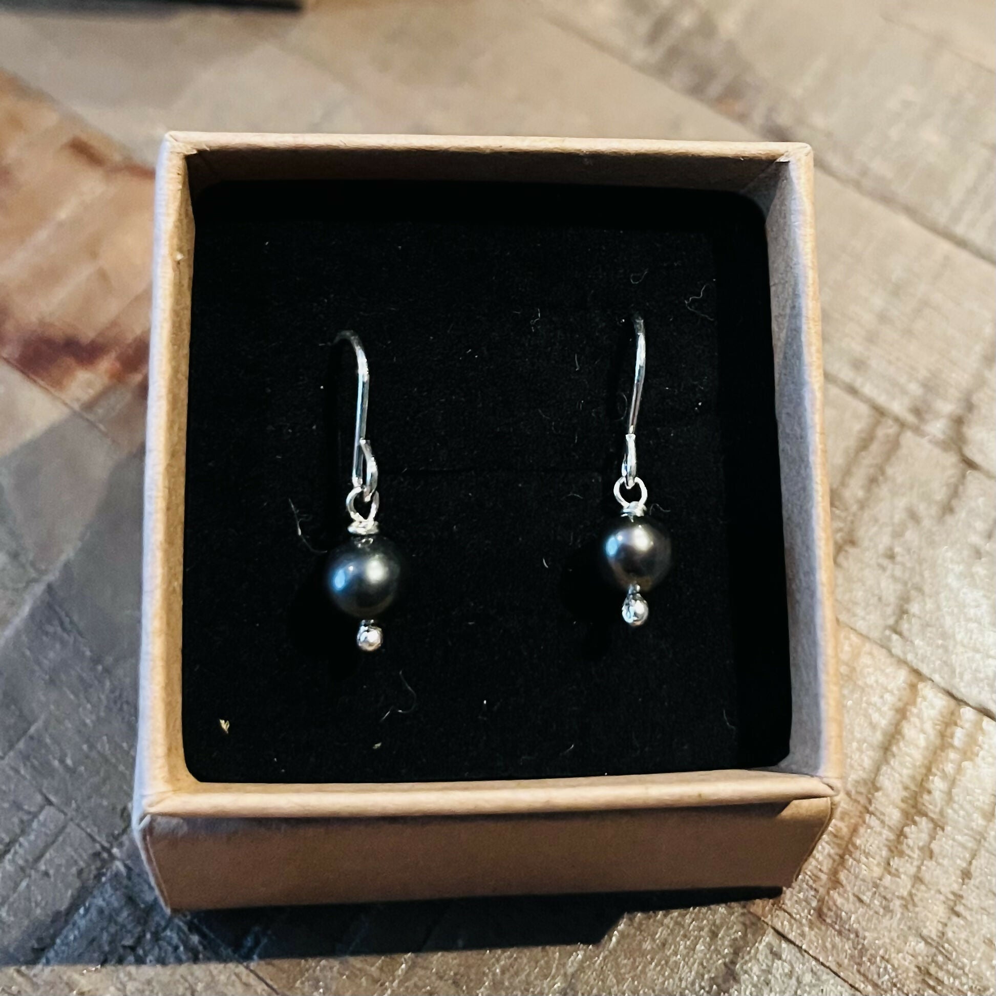 Pearl Huggie Earrings