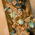 Floral Arrangement on Metal Centerpiece Tray