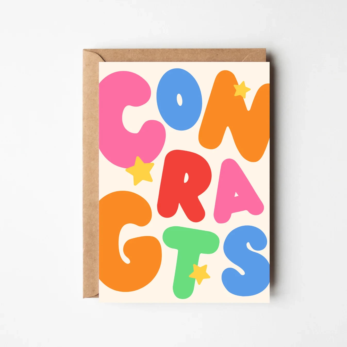 COLOURFUL CONGRATULATIONS GREETINGS CARD