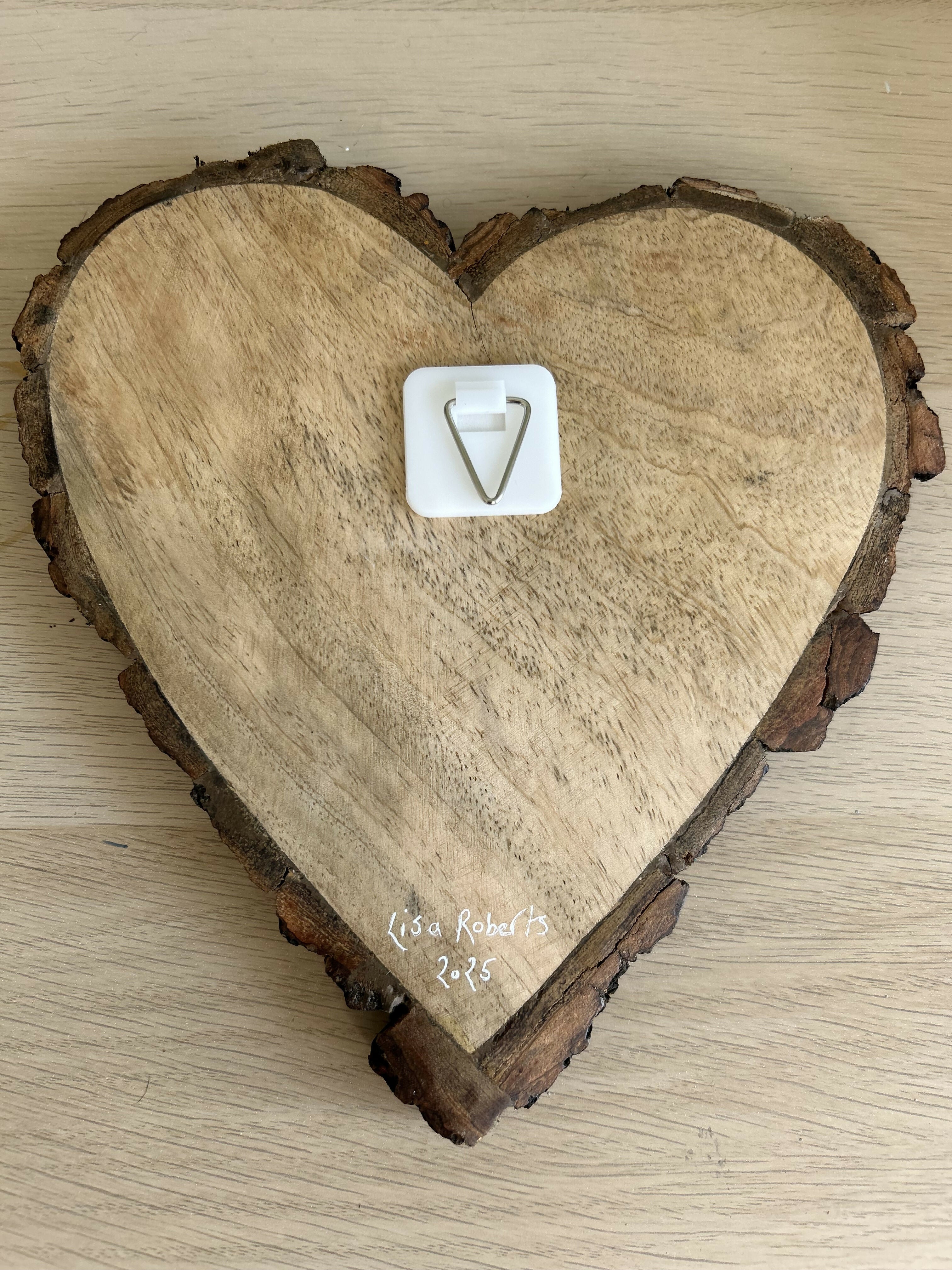 Hand Painted Heart (Large)