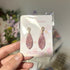 Pink Marble Pattern Earrings