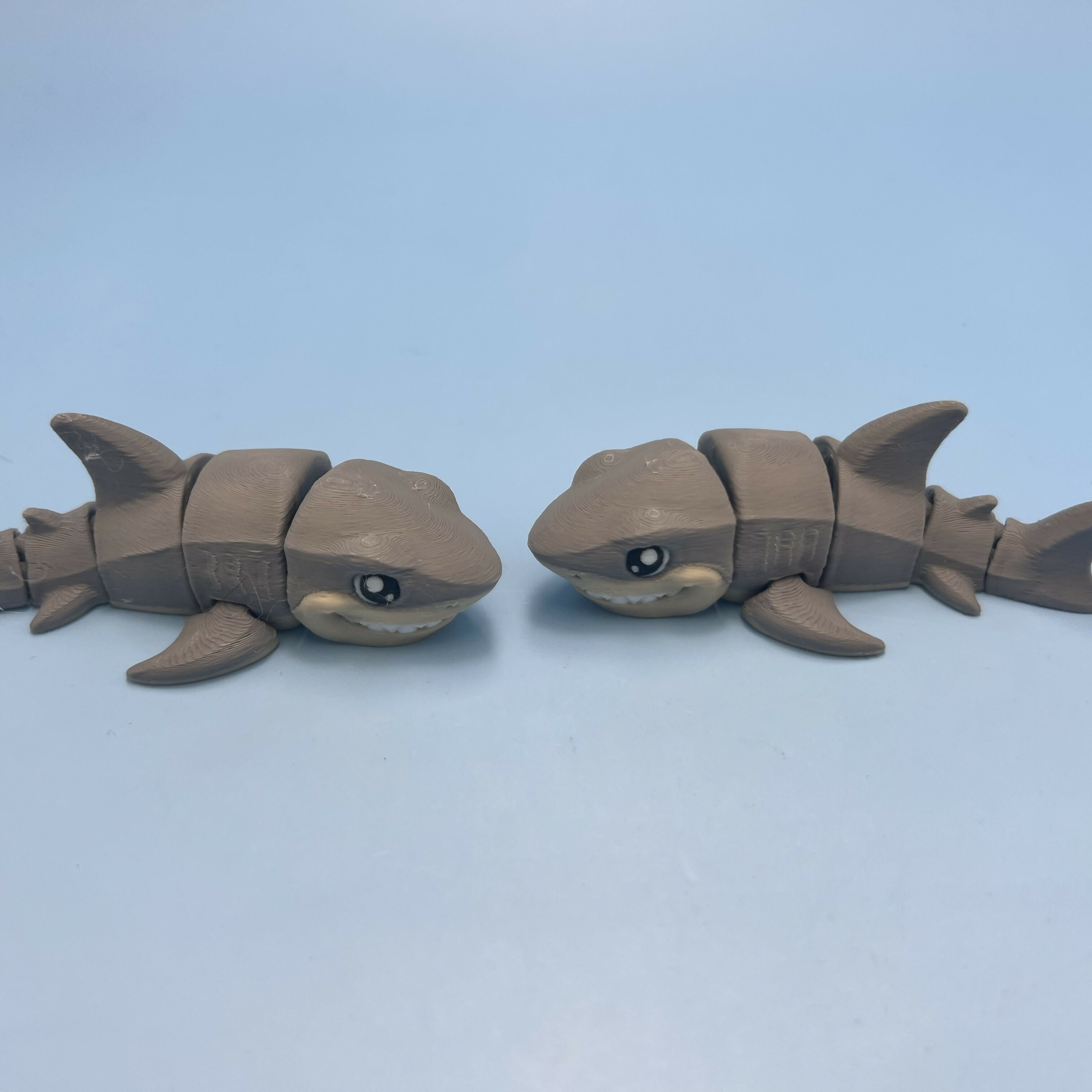 3D Printed SMALL: Articulated Sensory Fidget Animal friends Shark 9cm