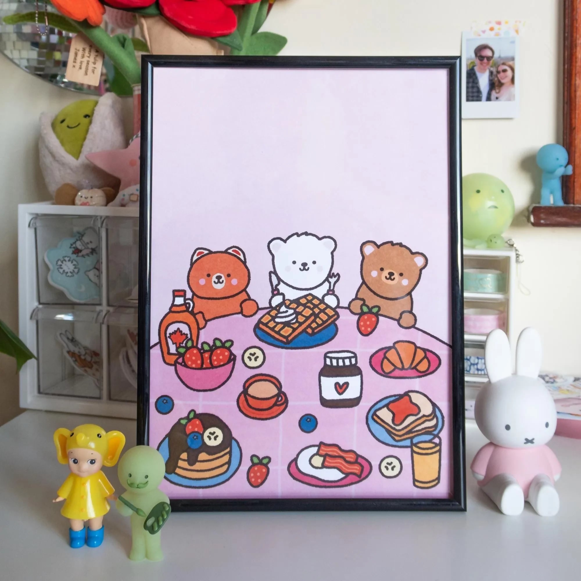 Bears Who Brunch A4 Art Print