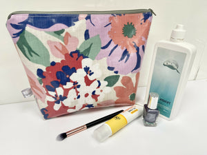 Toiletry Bag - Floral Oilcloth