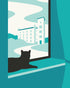 Farsley Cat, A4 Print