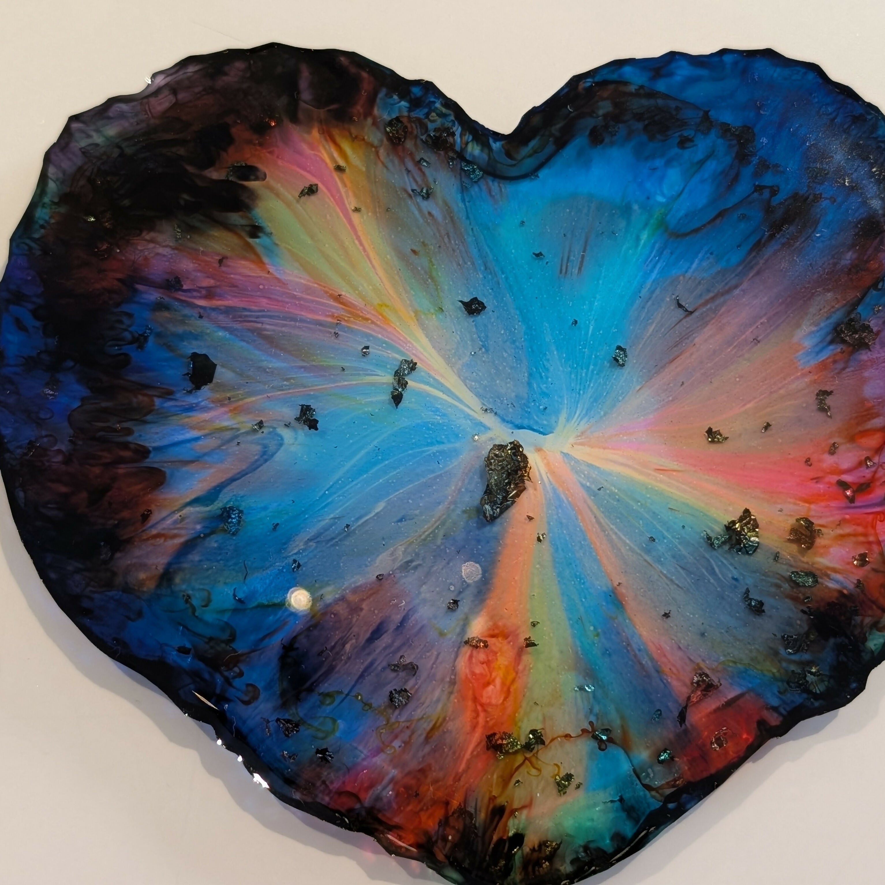 HANDMADE HEART SHAPED LARGE COASTERS