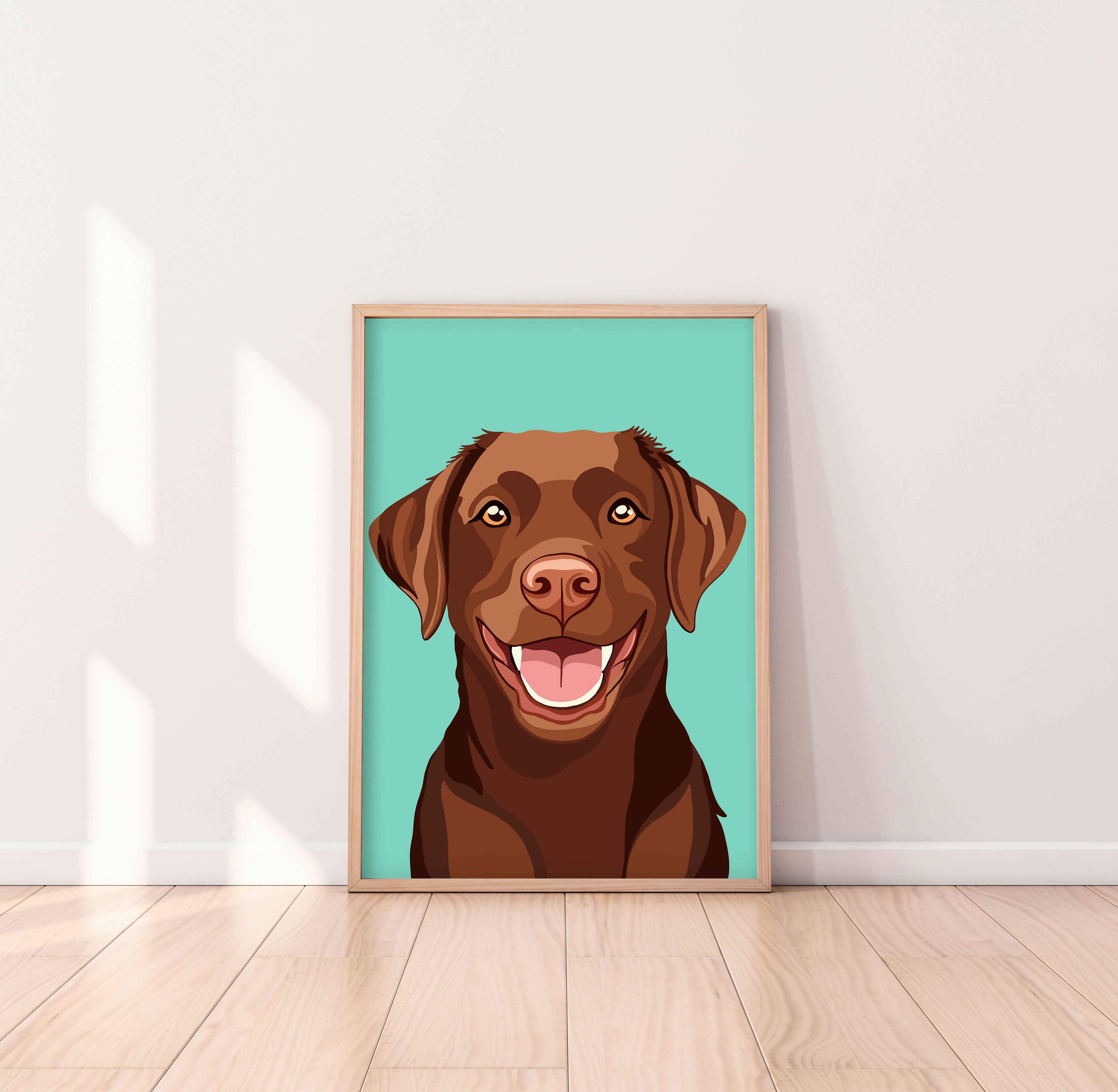 Labrador Brown Art Print