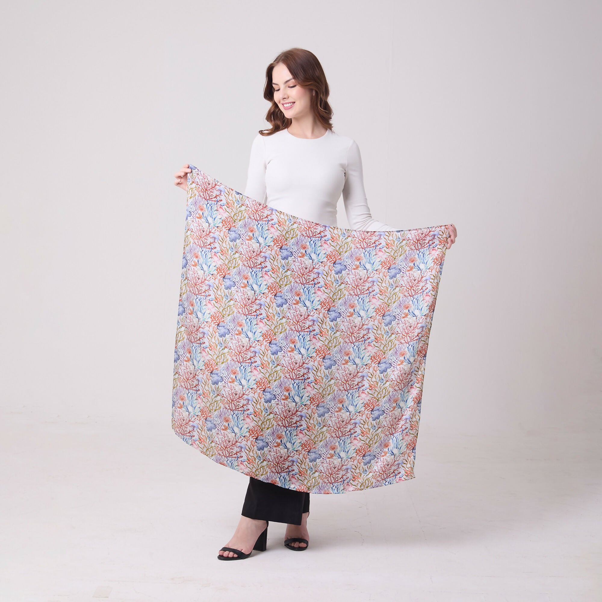 Large Square Silk Scarf - Various Designs