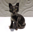 Ceramic Black cat sculpture