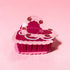 Vintage Pink Heart Shaped Cake Hair Clip / Claw